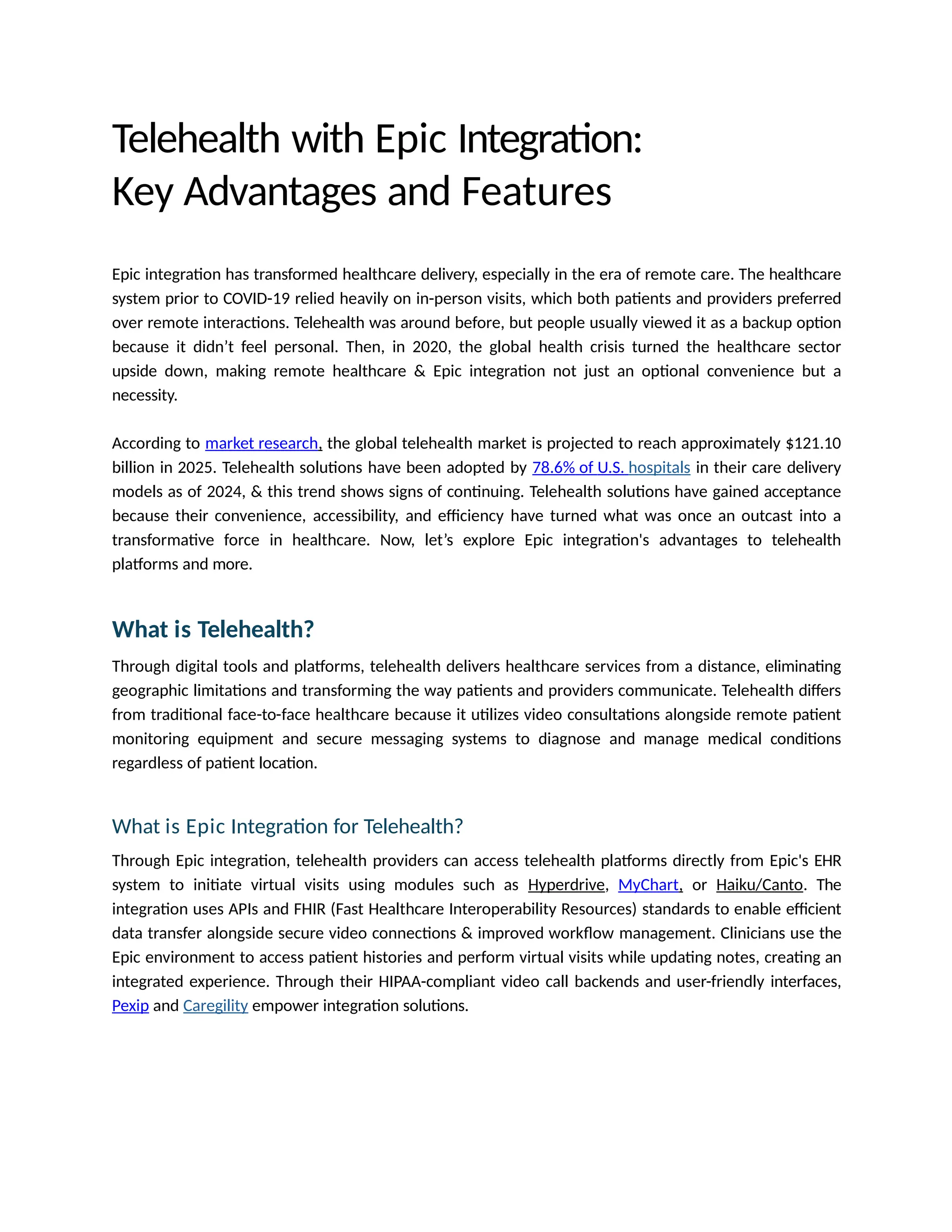 Telehealth with Epic Integration - Key Advantages and Features.pptx