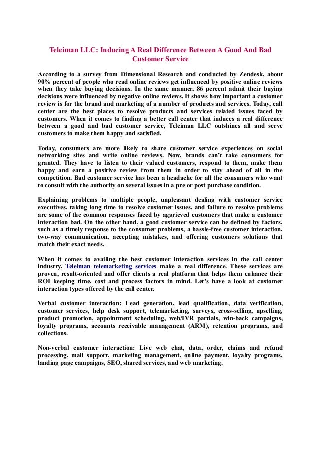 Teleiman LLC Inducing A Real Difference Between A Good And Bad