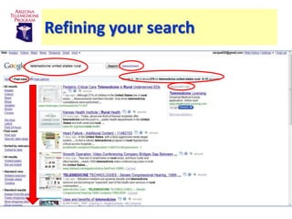 Refining your search
 