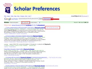 Scholar Preferences
 