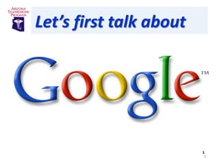 Let’s first talk about




                         3
                         3
 