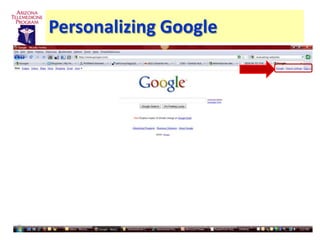 Personalizing Google
 