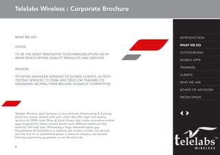 Tele Lab Telelabs Wireless Corporate Brouchure | PDF