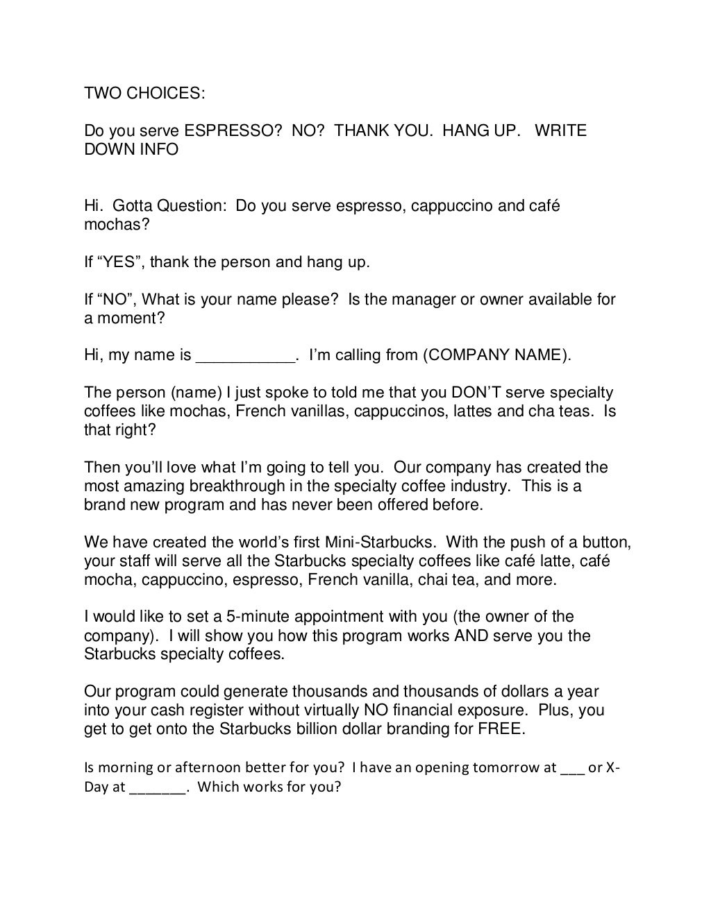 Telemarketing Script telemarketing-script