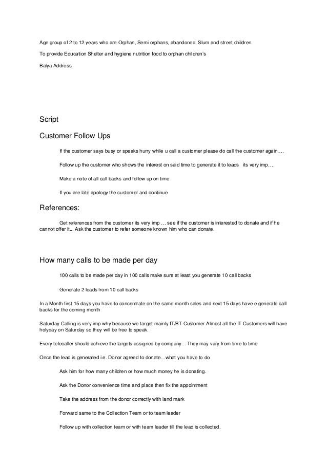 telemarketing skills for resumes