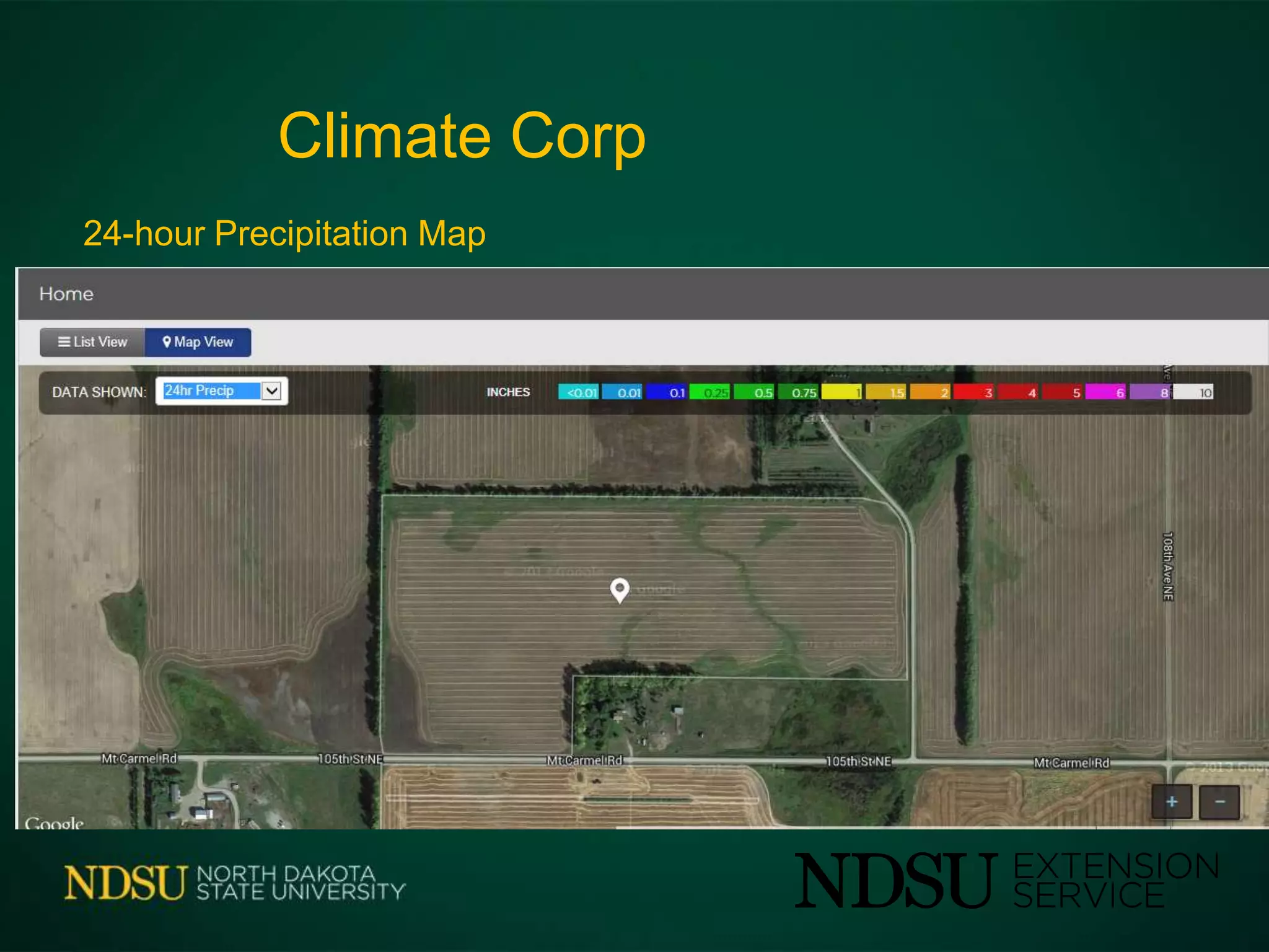 Climate Corp
24-hour Precipitation Map
 