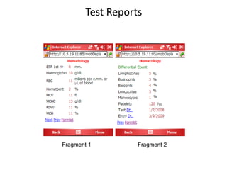 Test Reports
Fragment 1 Fragment 2
 