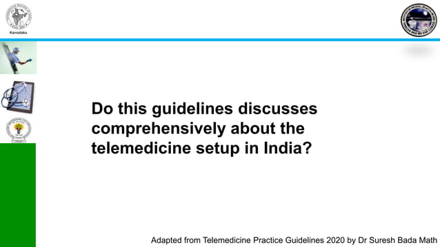 Telemedicine Practice Guidelines for ASU | PPT