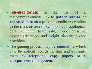 Telemedicne and telehealth in healthcare ppt | PPT