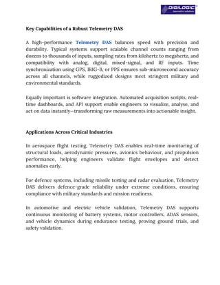 Timing Telemetry Key Telemetry Data Acquisition System_ Turning Real-Time Data into Mission ...