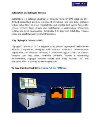 Telemetry Analytics Telemetry Data Acquisition System_ Turning Real-Time Data into Mission ...