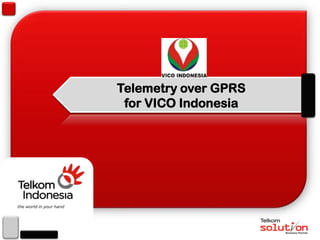 t
Telemetry over GPRS
for VICO Indonesia
 