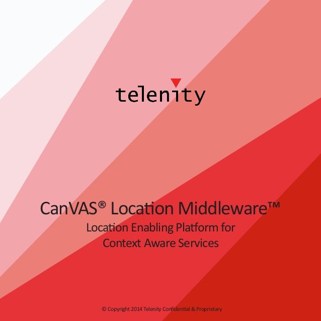 Telenity CanVAS Location Middleware Brochure