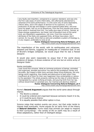 teleological argument essay pdf