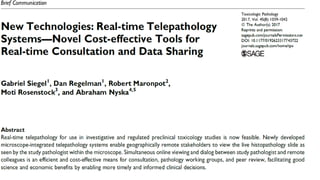 Telepathology - Digital Pathology in the Microscope | PPT