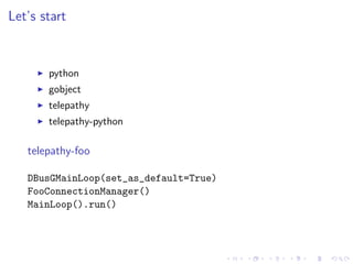 Maksim Melnikau aka “max_posedon” - Telepathy protocol example | PPT