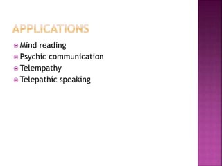 Telepathy slideshare | PPTX