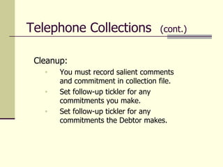 Telephone Collection Techniques | PPT