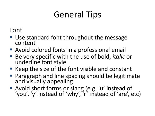 professional e mail etiquette
