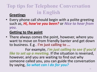 Telephone conversation