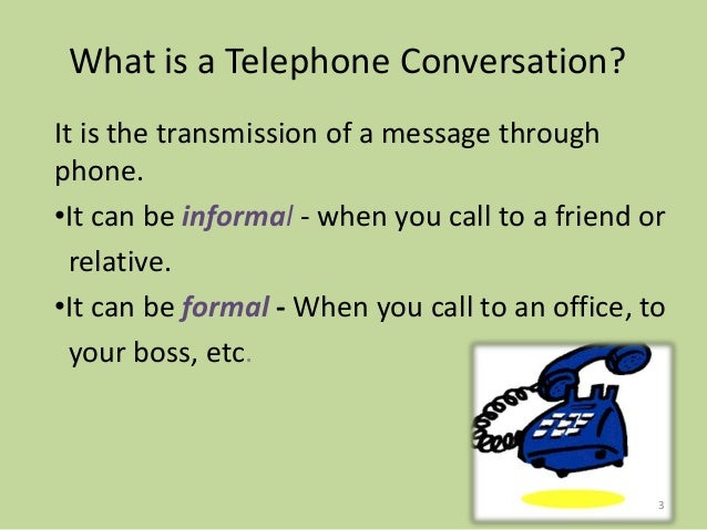 telephone conversation