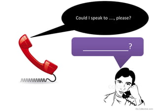 Could I speak to ...., please?
?
iSLCollective.com
 