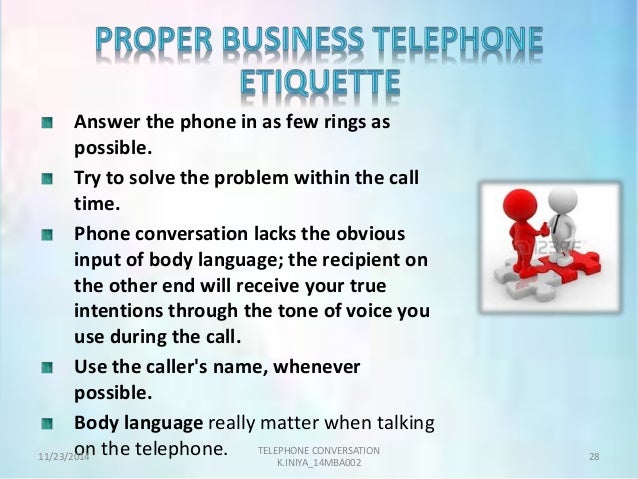 telephone conversation