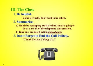 Telephone courtesies | PDF