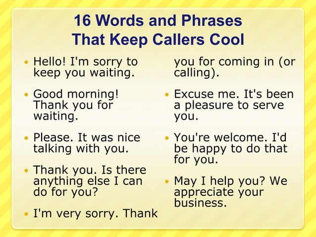 Practice Telephone Etiquette