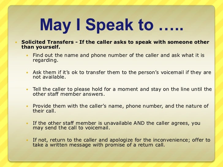 Practice Telephone Etiquette