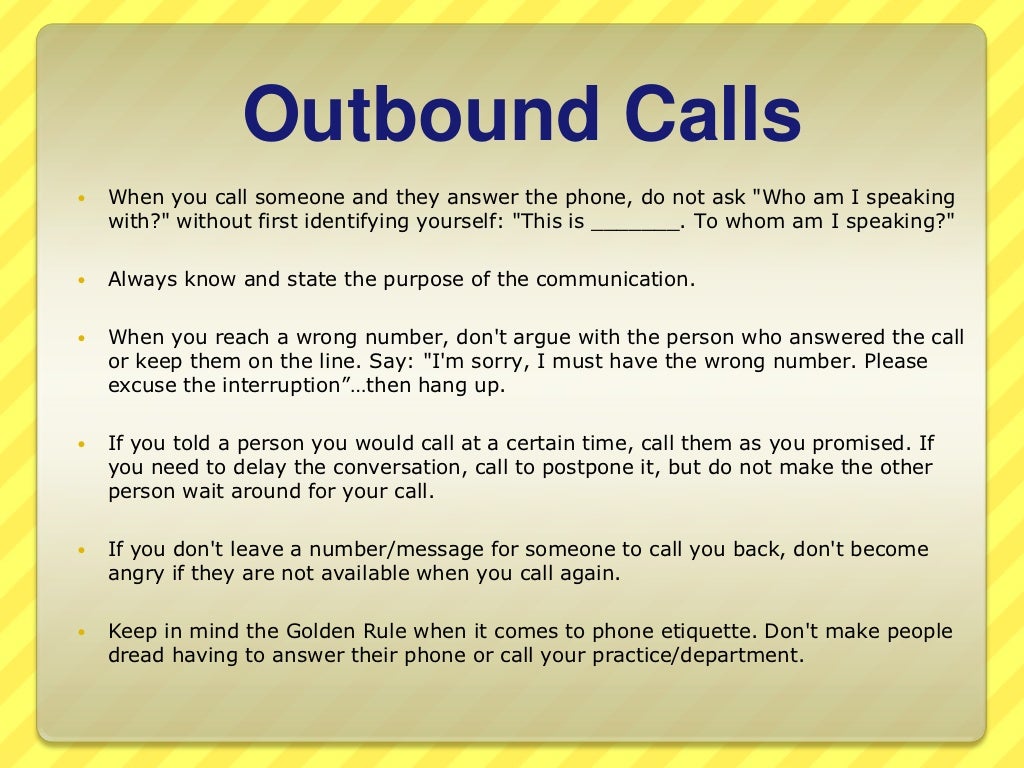 Telephone etiquette training image