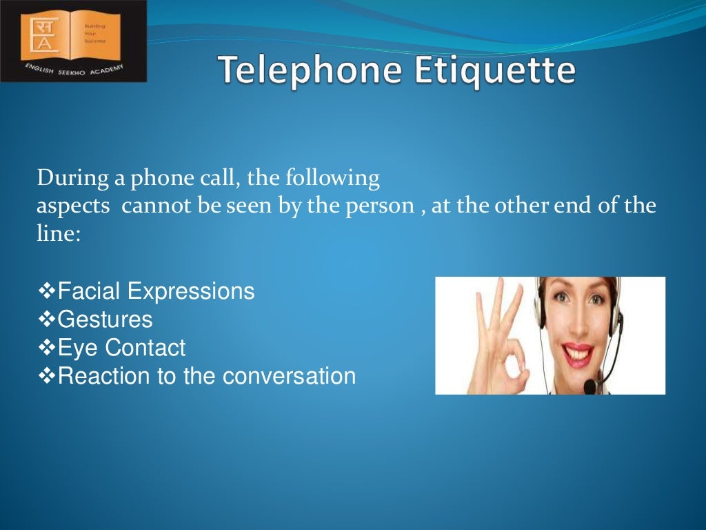 Telephone etiquette