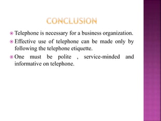 Telephone etiquette & manners – including emerging trends