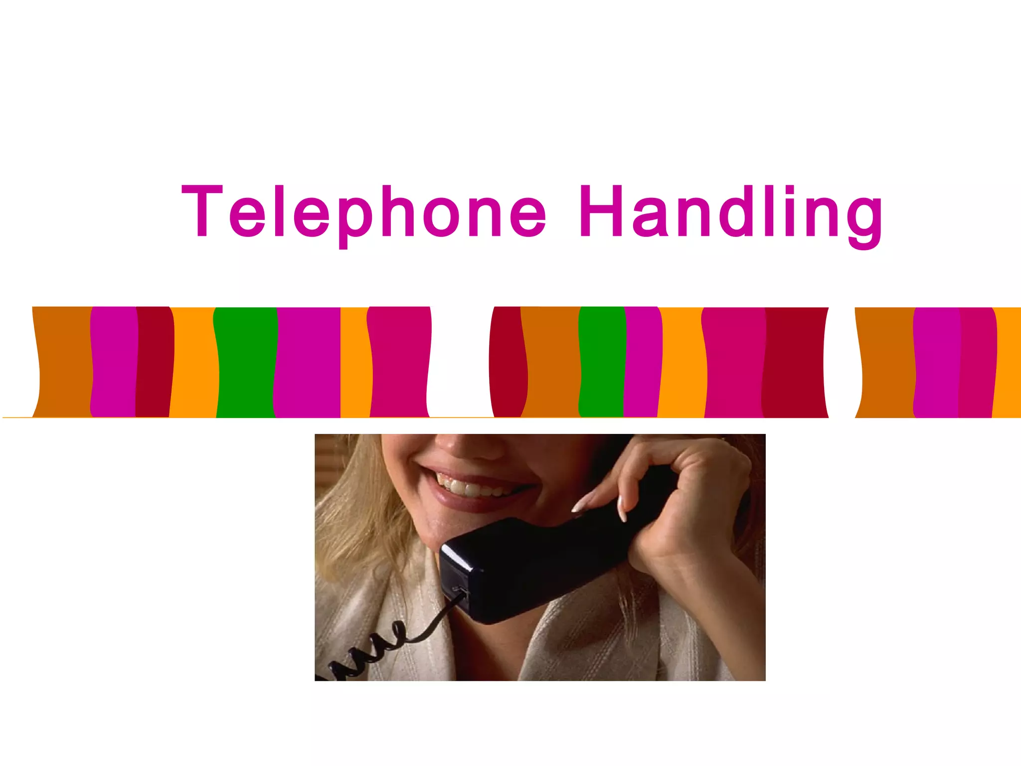 Telephone handling | PPT