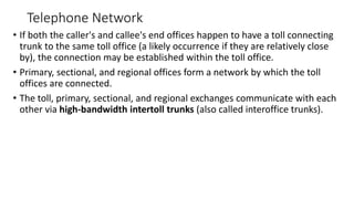 Telephone networks | PPTX