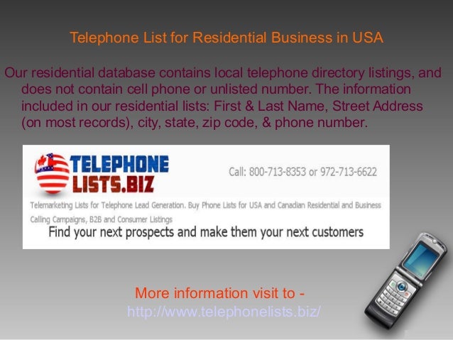 telephone listings by name