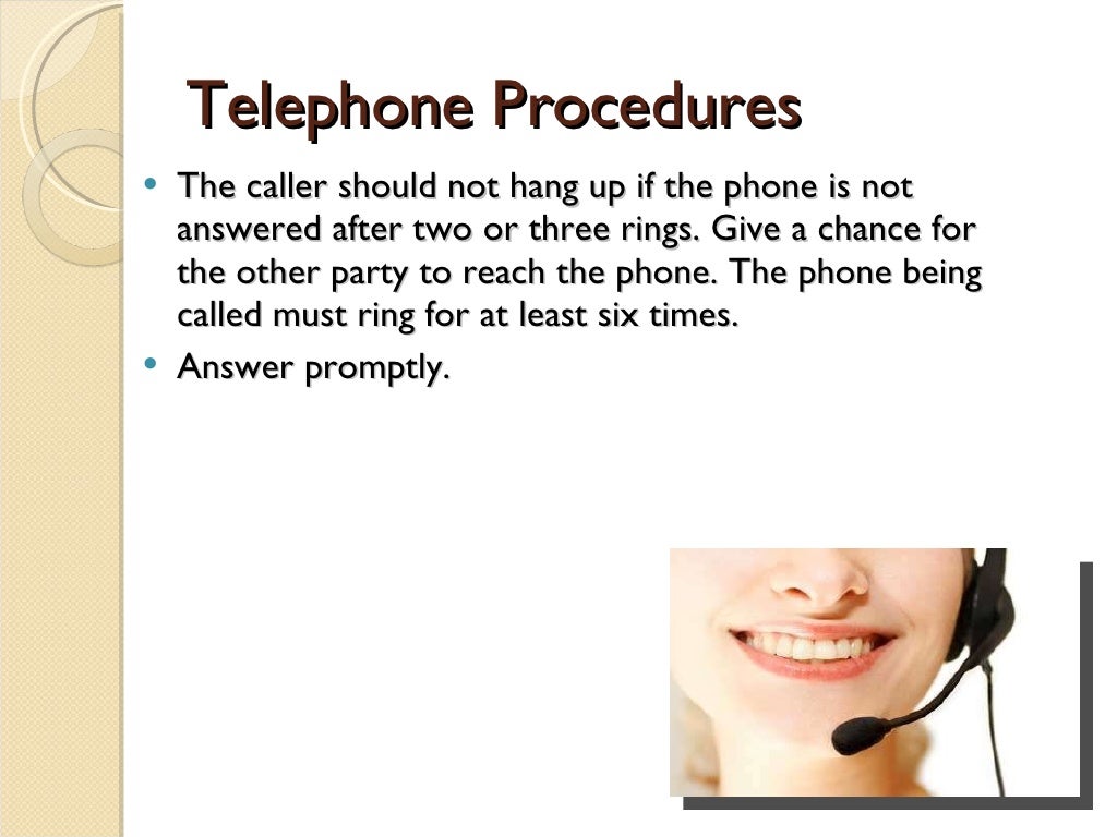 Telephone Procedures