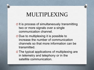 Telephone system & multiplexing | PPTX