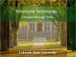 Telephone Technology Changes through Time 