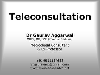 Telephonic consultation by a Doctor in India