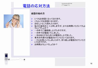 Telephoning In Japanese