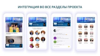 ИНТЕГРАЦИЯ ВО ВСЕ РАЗДЕЛЫ ПРОЕКТА
 