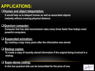 Teleportation | PPTX