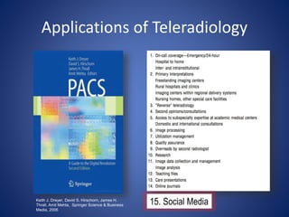 Applications of Teleradiology
Keith J. Dreyer, David S. Hirschorn, James H.
Thrall, Amit Mehta, Springer Science & Business
Media, 2006
15. Social Media
 