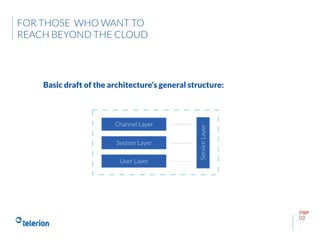 page
03
Basic draft of the architecture’s general structure:
FOR THOSE WHO WANT TO
REACH BEYOND THE CLOUD
 