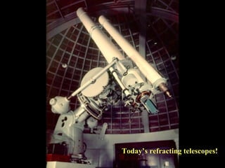 Today’s refracting telescopes! 