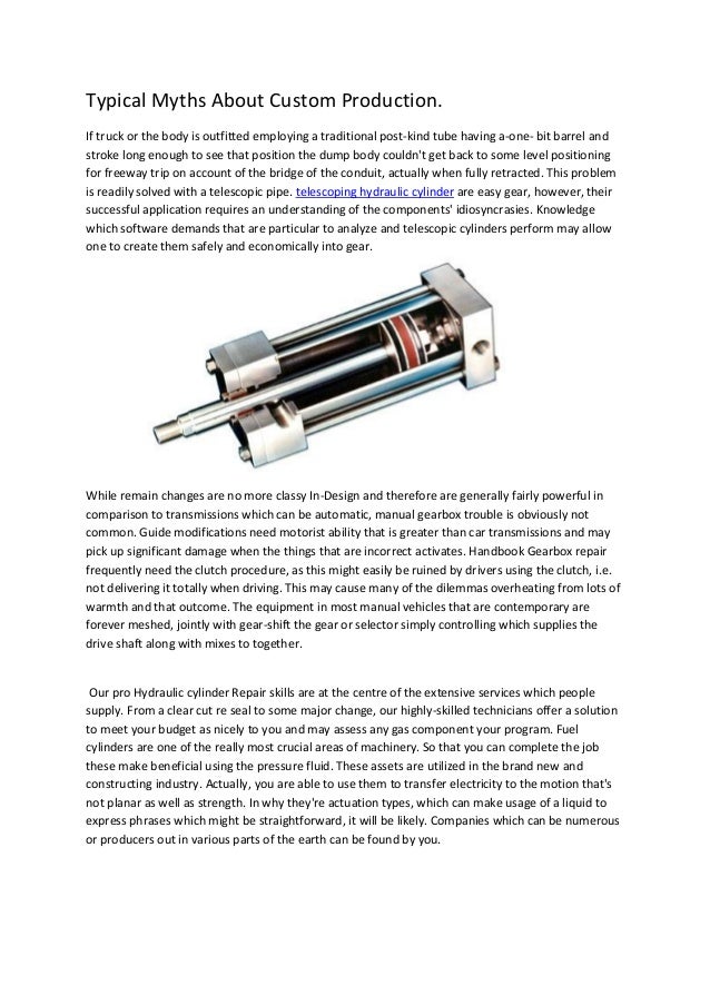 Hydraulic Cylinder Uses And Its Repair Services