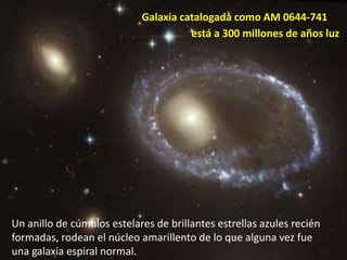 Composición de una imagen óptica tomada por el Hubble y una foto de rayos X, del Chandra, de las regiones interiores de la galaxia NGC 6240. Las emisiones en rayos X de los dos agujeros negros supermasivos aparecen en azul en esta imagen de colores falsos (los rayos X no tienen colores). 