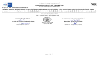 SECRETARÍA DE EDUCACIÓN DE GUANAJUATO
COMISIÓN ESTATAL MIXTA DE ESCALAFÓN SECCIÓN 45
CATÁLOGO DEFINITIVO DEL BOLETÍN No. 43 DEL 03 DE DICIEMBRE DE 2012
LISTA DE FICHAS DE VALORACIÓN ESCALAFONARIAS
BOLETIN No. 43

NIVEL: TELESECUNDARIA CATEGORÍA: DIRECTOR

I. CONOCIMIENTOS 1. PREPARACION 2.MEJORAMIENTO PROFESIONAL Y CULTURAL 3.OTROS CURSOS DE MEJORAMIENTO PROFESIONAL Y/O CULTURAL II.ANTIGÜEDAD III.APTITUD 1 INICIATIVA 2 DISCIPLINA 3 PUNTUALIDAD IV.ACTITUDES, OTRAS ACTIVIDADES V.DEMERITOS

No. NOMBRE

1a

2a

2b

2c

2d

3e

3f

3g

3h

3i

3j

3k

3l

3m

3n

3o

3p

3q

STI

II a

III 1 III 2 III 3ST III IV a IV b IV c IV d IV e IV f

GUANAJUATO, GTO., A 31 DE MAYO DE 2013

Página 17 de 17

IV g IV h IV i

IV j IV k IV l IV m ST IV ST V

TOTAL

 