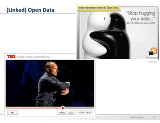 (Linked) Open Data




                                                                (c) Paul Miller




                     tele-TASK Symposium 2012   Stefan Dietze            8
 